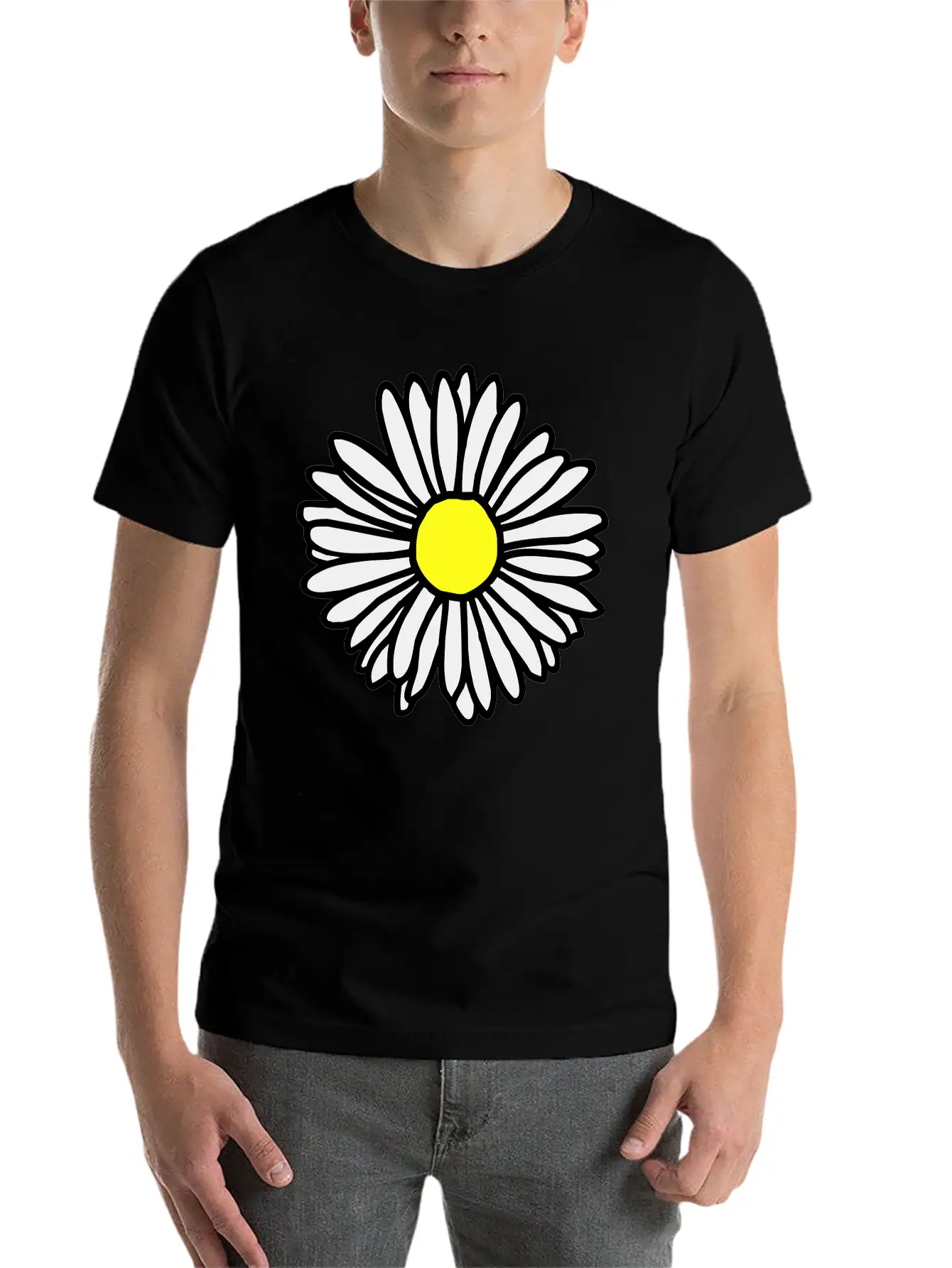 Daisy Flower Bloom Classic Cotton Tee – Unisex Comfort For Any Season