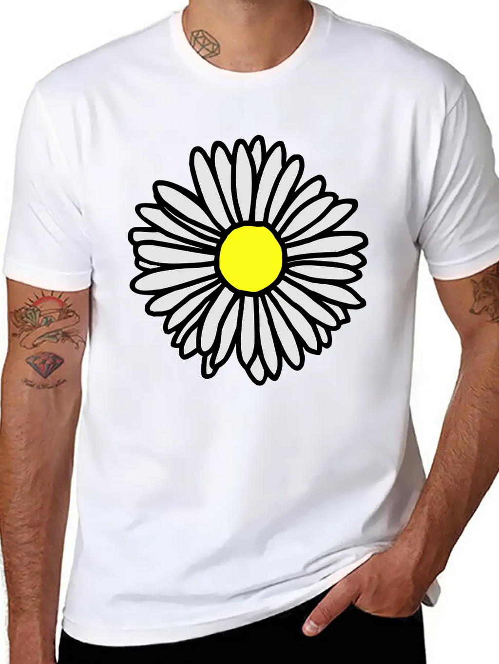 Daisy Flower Bloom Classic Cotton Tee – Unisex Comfort For Any Season