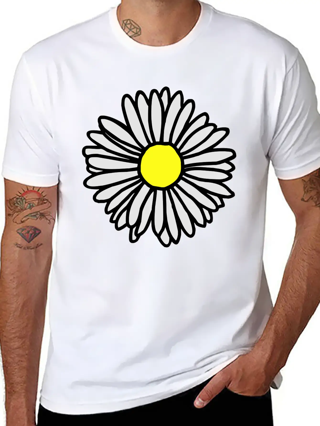 Daisy Flower Bloom Classic Cotton Tee – Unisex Comfort For Any Season