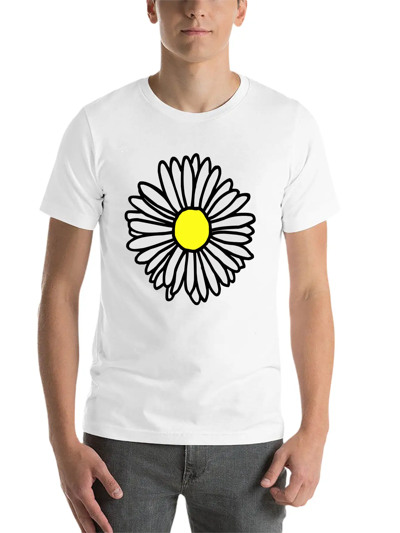 Daisy Flower Bloom Classic Cotton Tee – Unisex Comfort For Any Season