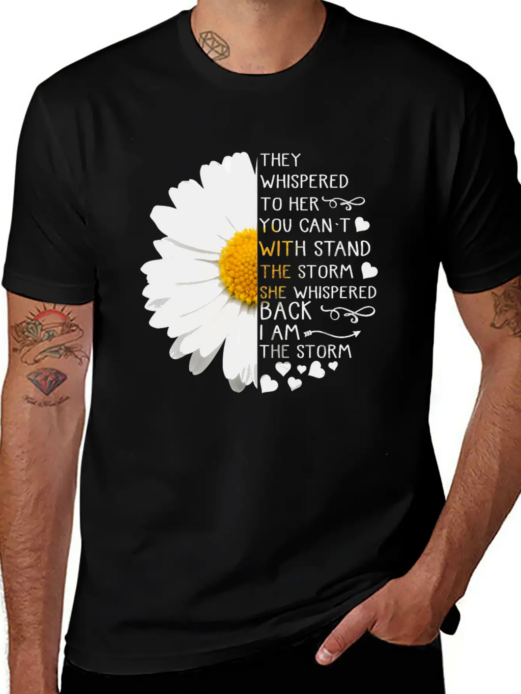 Daisy They Whispered To Her You Can't With Stand Basic Graphic T-Shirt – Daily Comfort In Soft Cotton