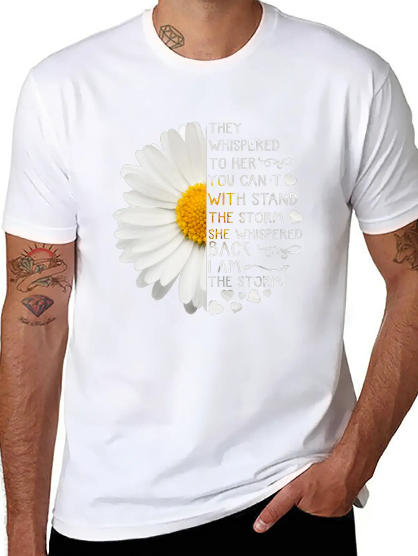 Daisy They Whispered To Her You Can't With Stand Basic Graphic T-Shirt – Daily Comfort In Soft Cotton