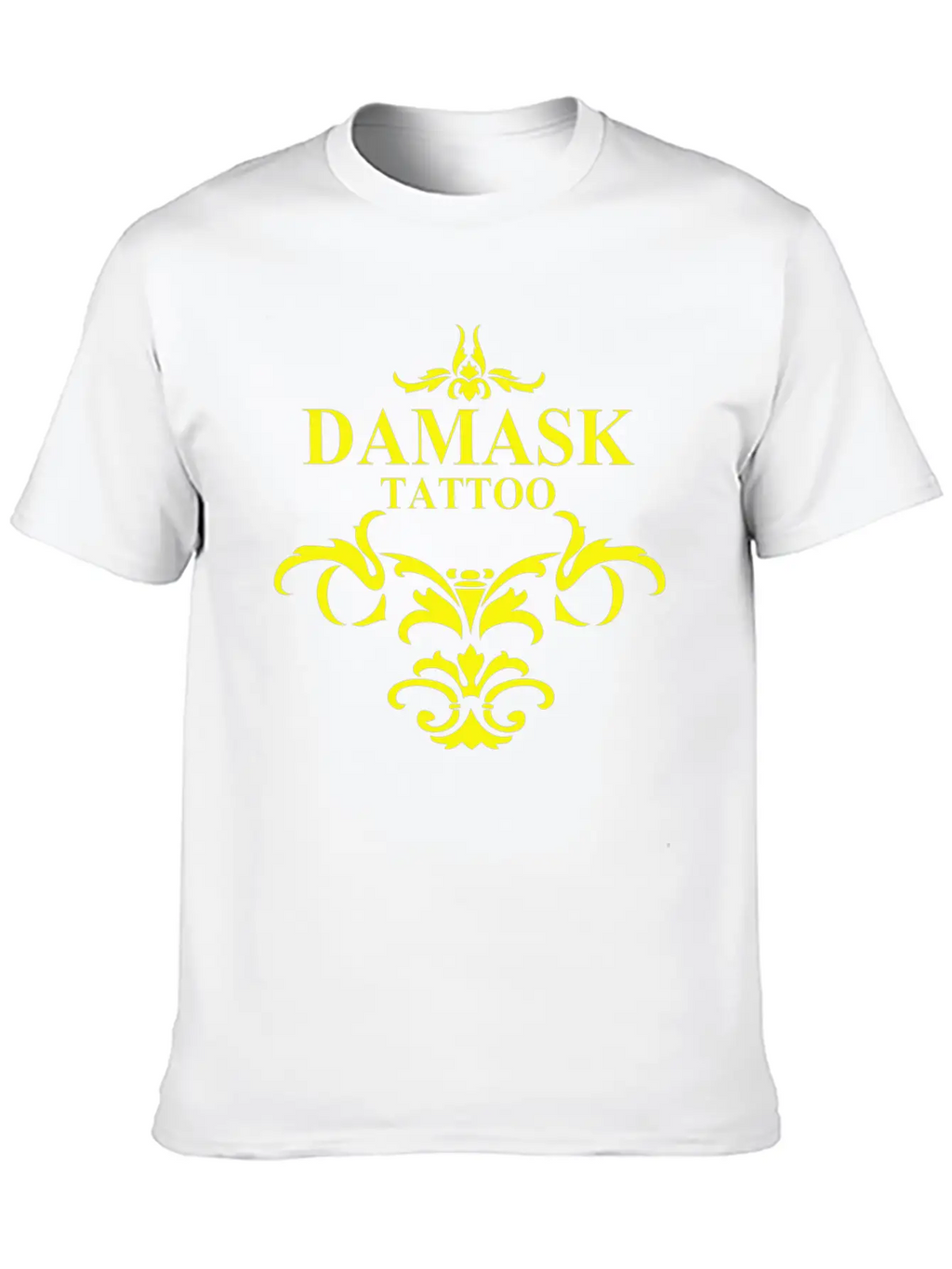 Damask Tattoo Breathable Soft Cotton T-Shirt – Timeless Casual Look