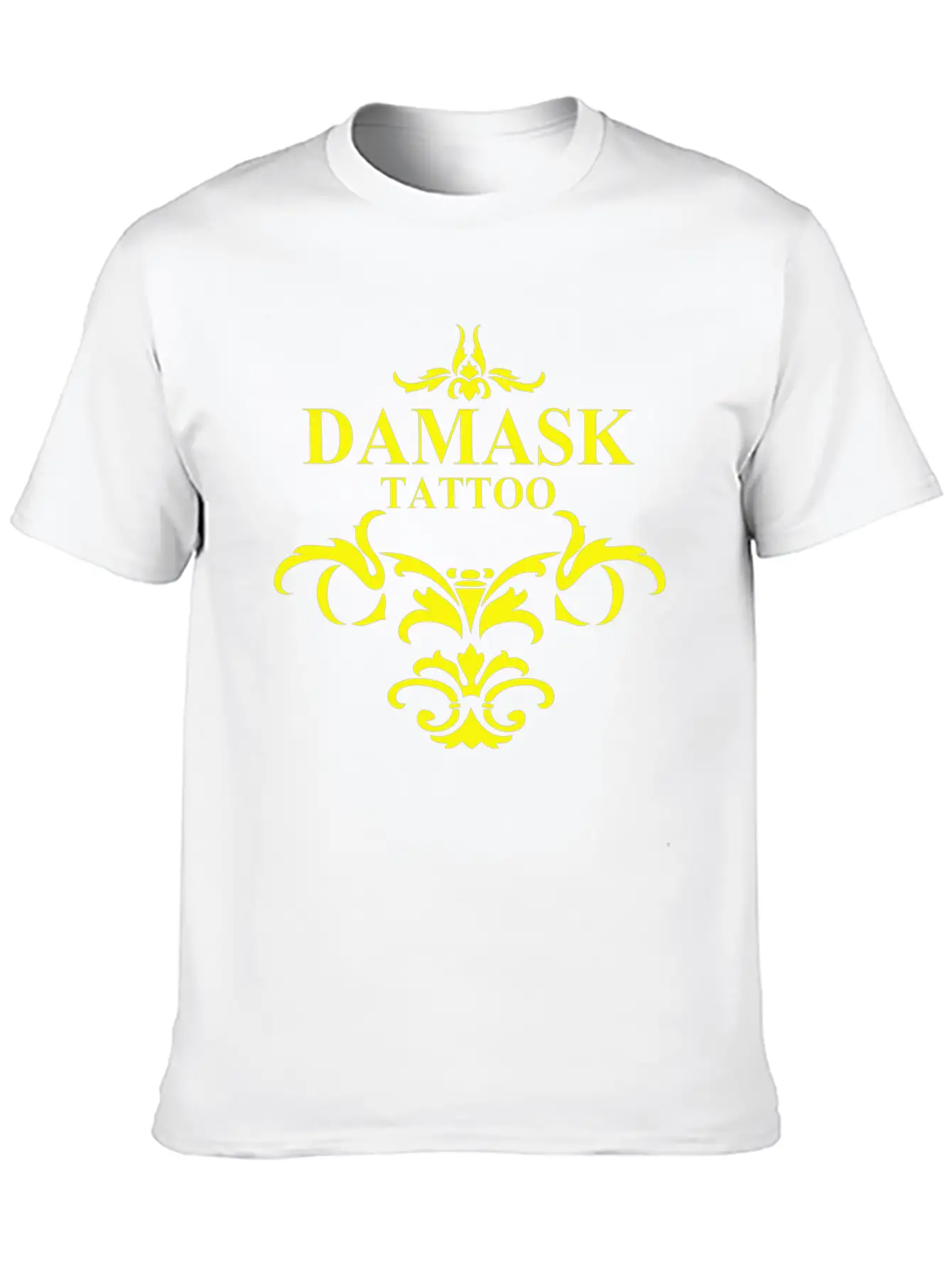 Damask Tattoo Breathable Soft Cotton T-Shirt – Timeless Casual Look