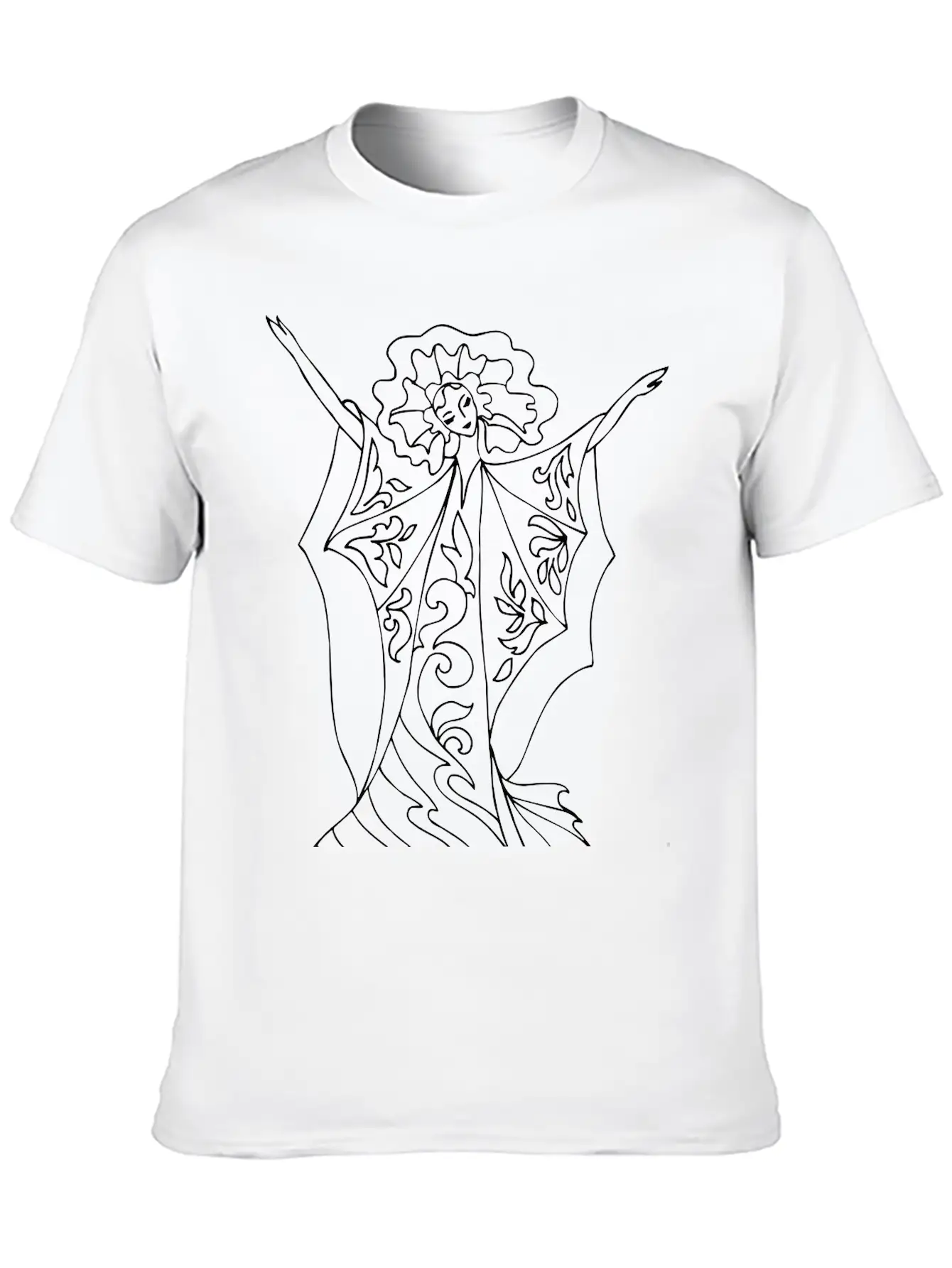 Dancer 5 Line Drawing Stylish Everyday T-Shirt – Unisex Basic Cotton Tee