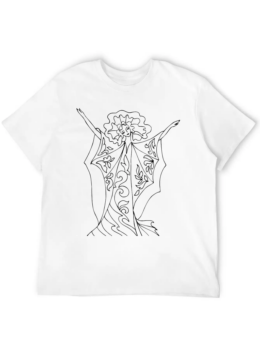 Dancer 5 Line Drawing Stylish Everyday T-Shirt – Unisex Basic Cotton Tee