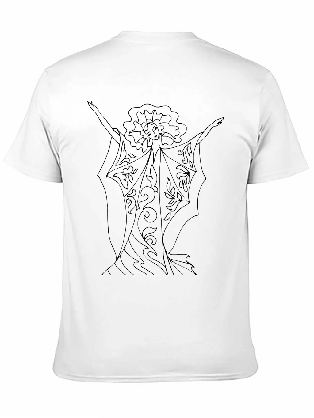 Dancer 5 Line Drawing Stylish Everyday T-Shirt – Unisex Basic Cotton Tee