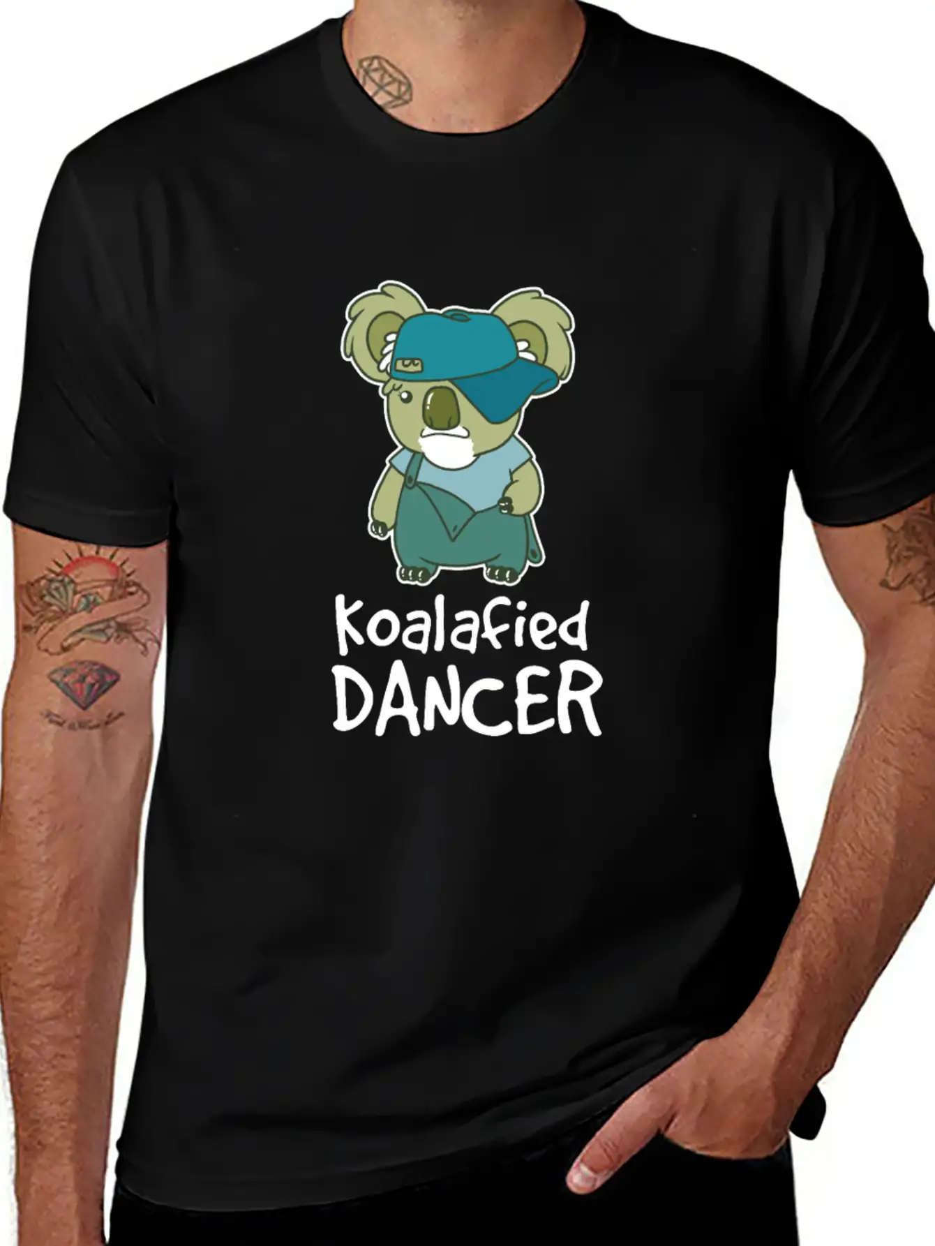 Dancer Koalafied HipHop Old School Baby Bear Cute Unisex Casual T-Shirt – Clean Design For Daily Comfort