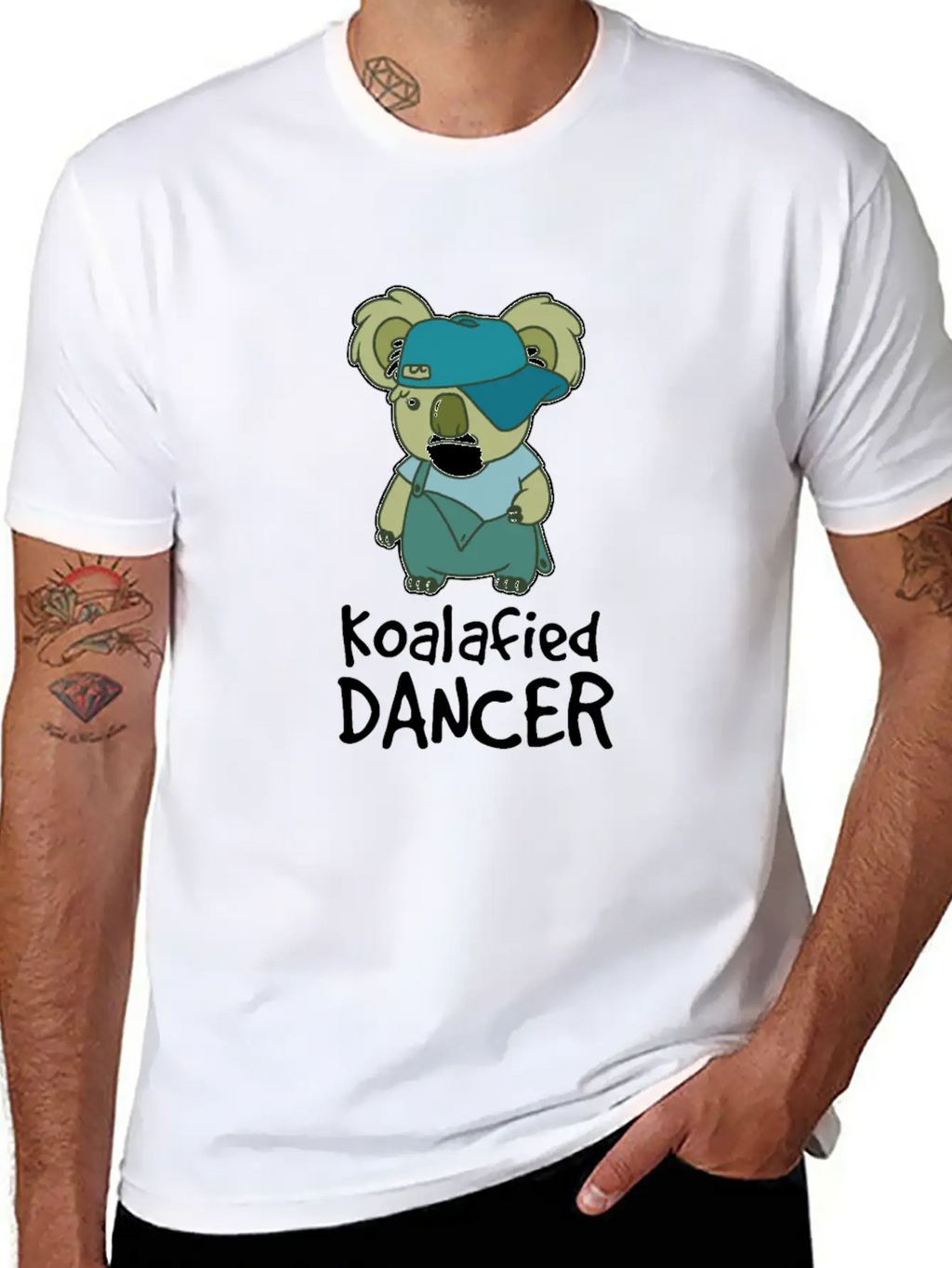 Dancer Koalafied HipHop Old School Baby Bear Cute Unisex Casual T-Shirt – Clean Design For Daily Comfort
