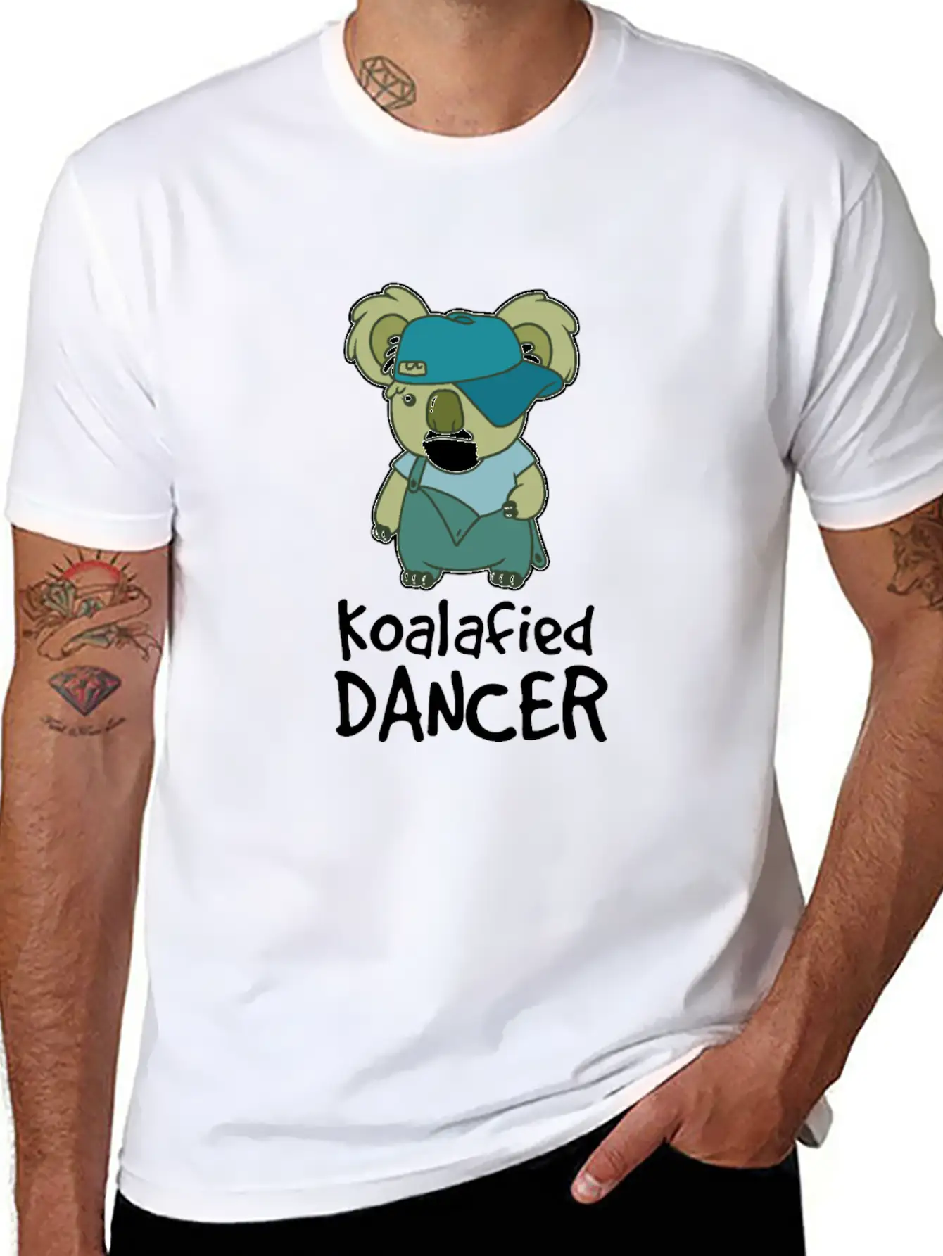 Dancer Koalafied HipHop Old School Baby Bear Cute Unisex Casual T-Shirt – Clean Design For Daily Comfort