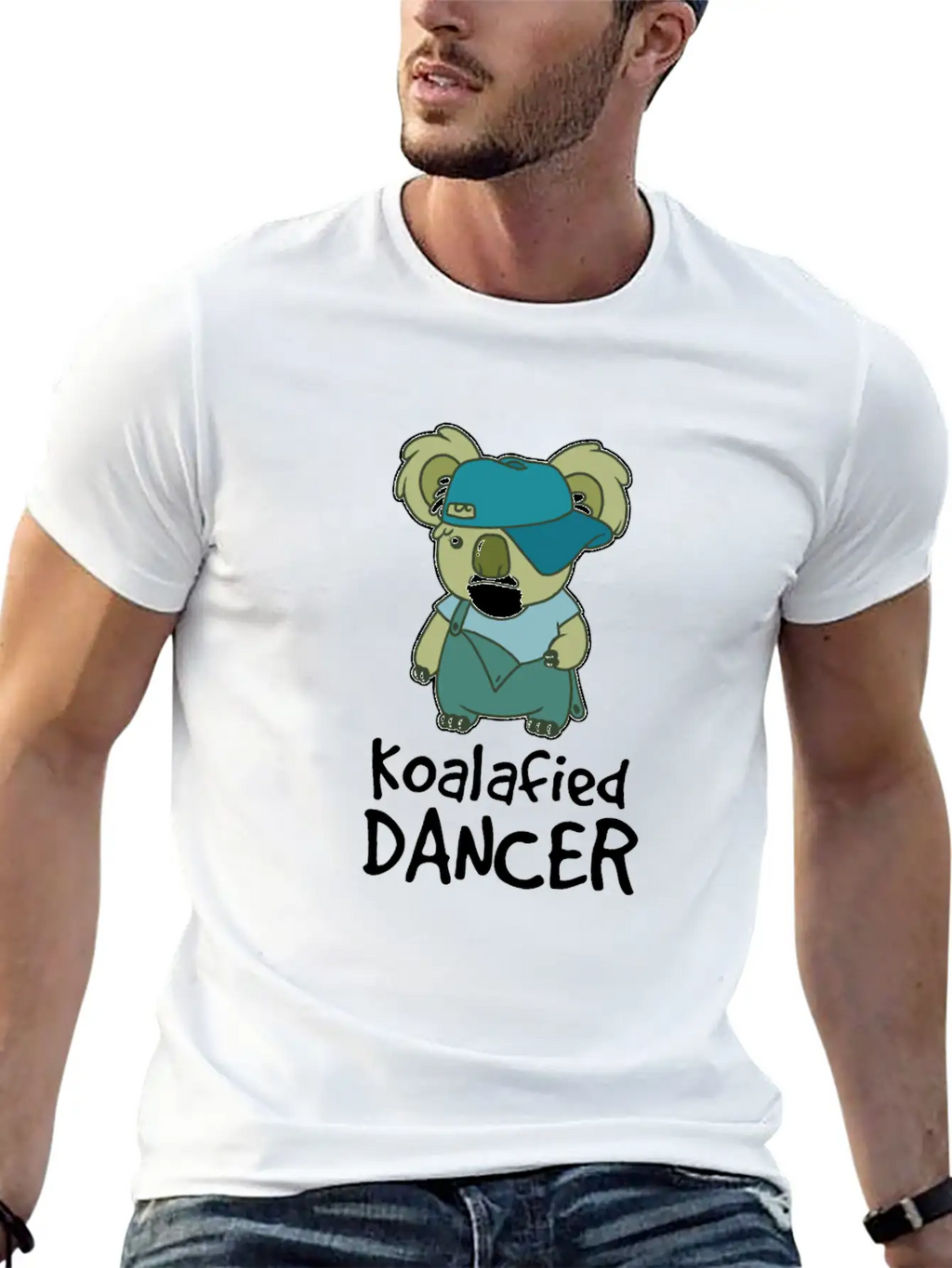 Dancer Koalafied HipHop Old School Baby Bear Cute Unisex Casual T-Shirt – Clean Design For Daily Comfort
