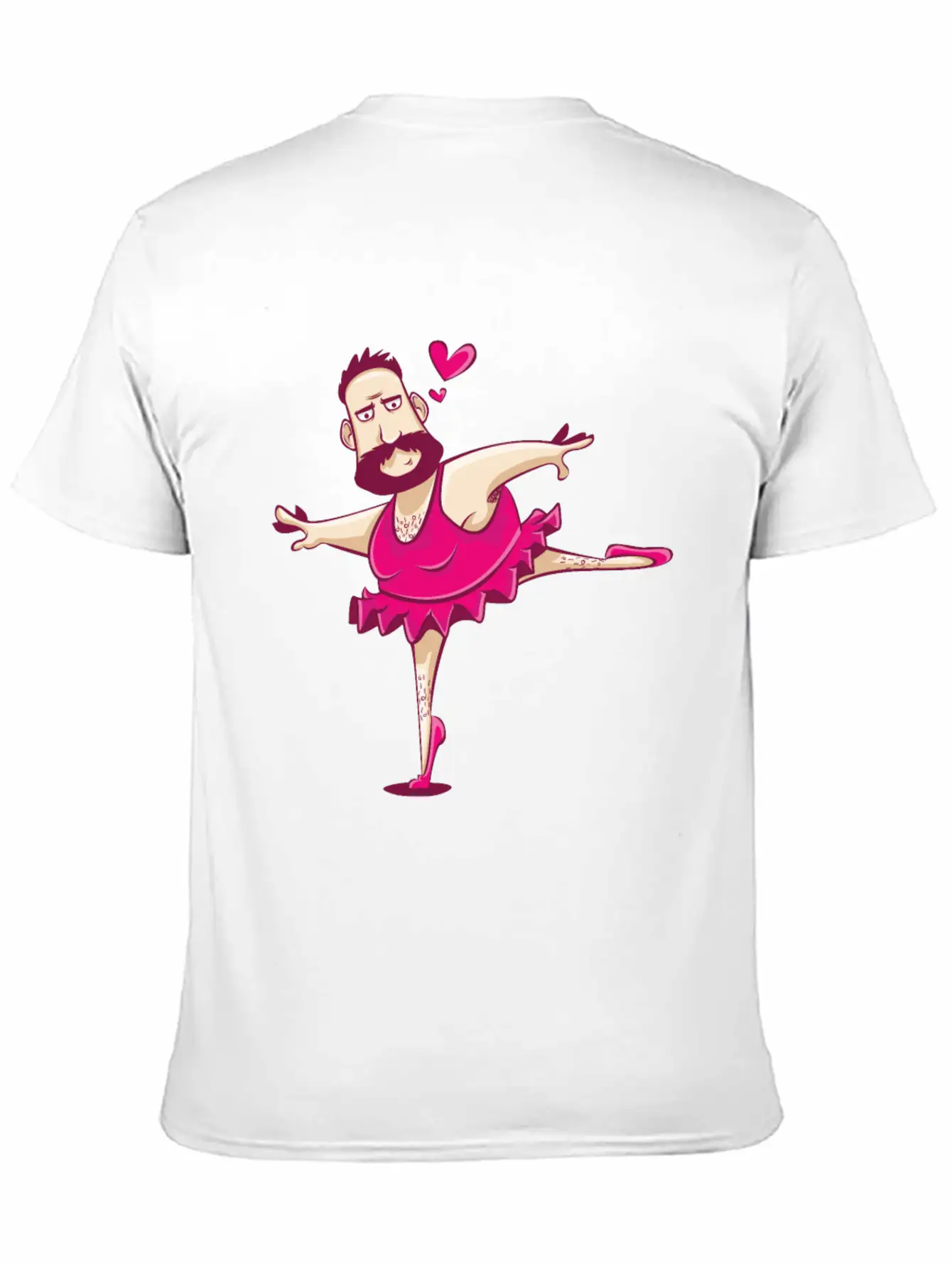 Dancing Ballerina Man Funny Ballet Fathers Day Essential Cotton Tee For Daily Outfits – Unisex Style