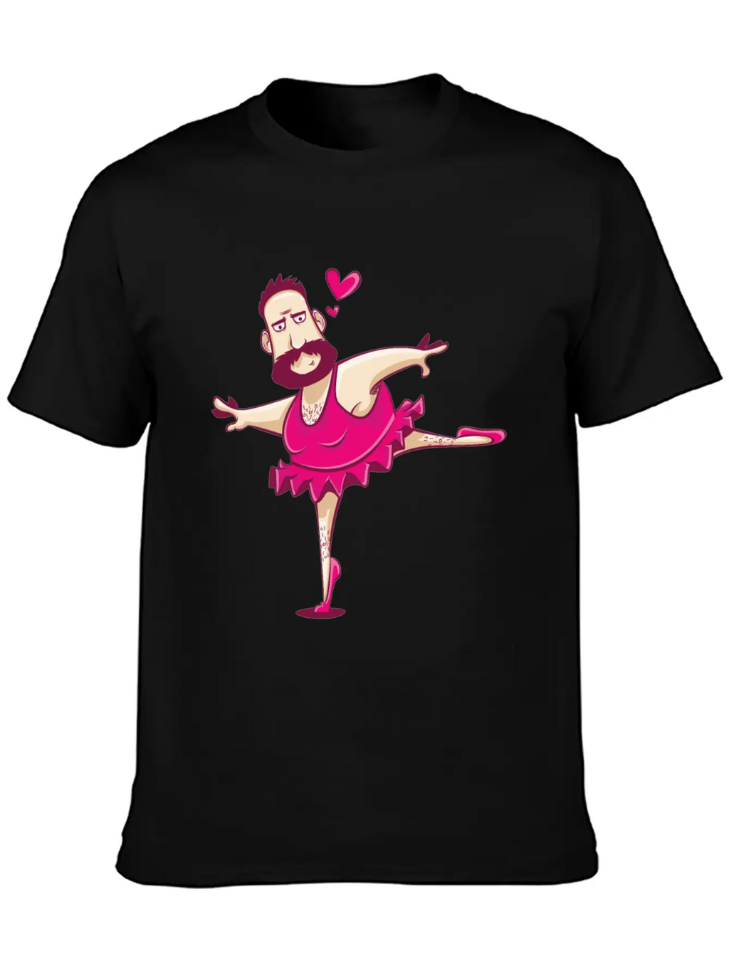 Dancing Ballerina Man Funny Ballet Fathers Day Essential Cotton Tee For Daily Outfits – Unisex Style