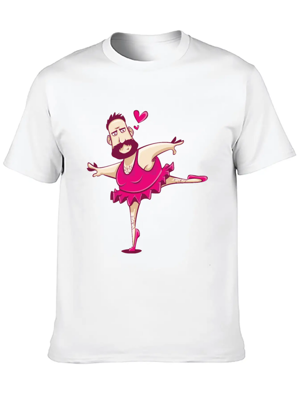 Dancing Ballerina Man Funny Ballet Fathers Day Essential Cotton Tee For Daily Outfits – Unisex Style