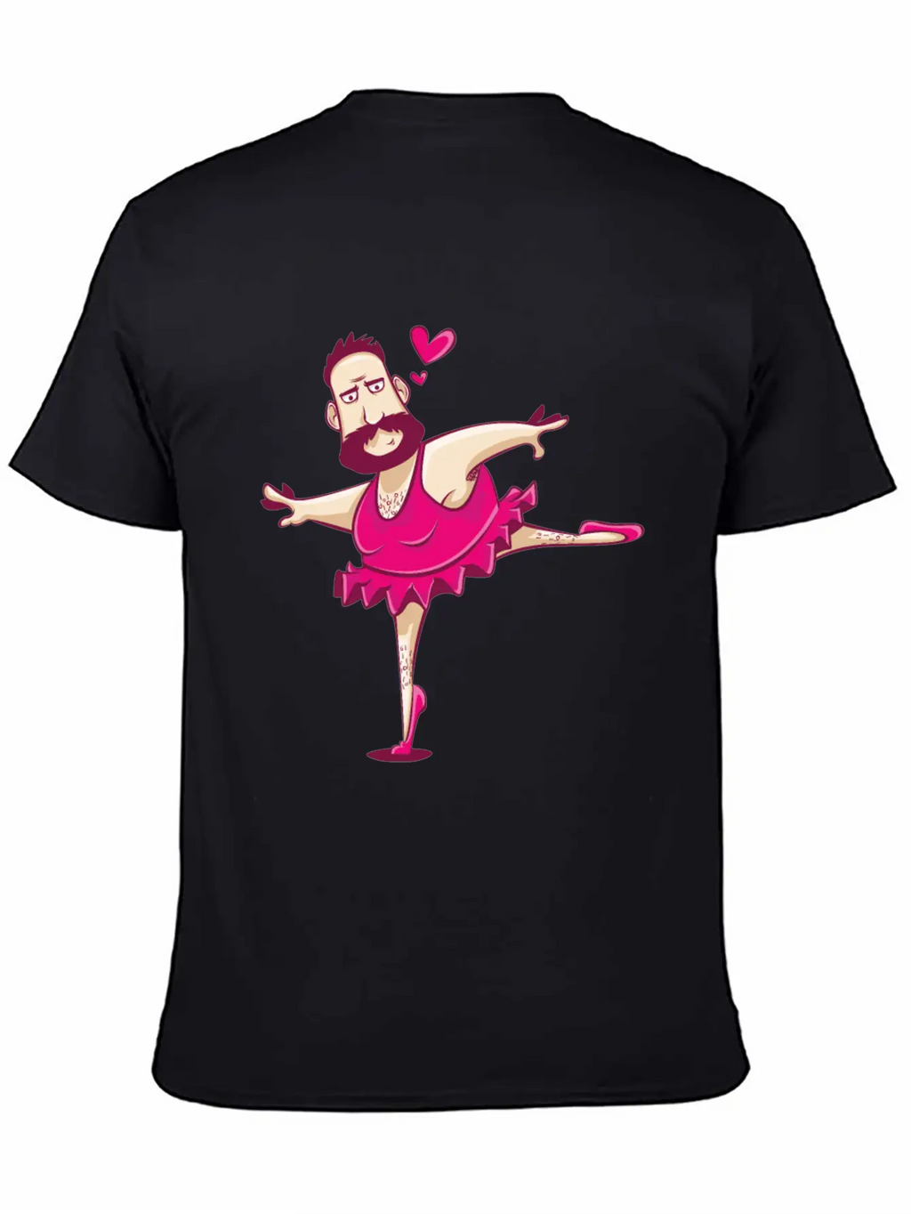 Dancing Ballerina Man Funny Ballet Fathers Day Essential Cotton Tee For Daily Outfits – Unisex Style