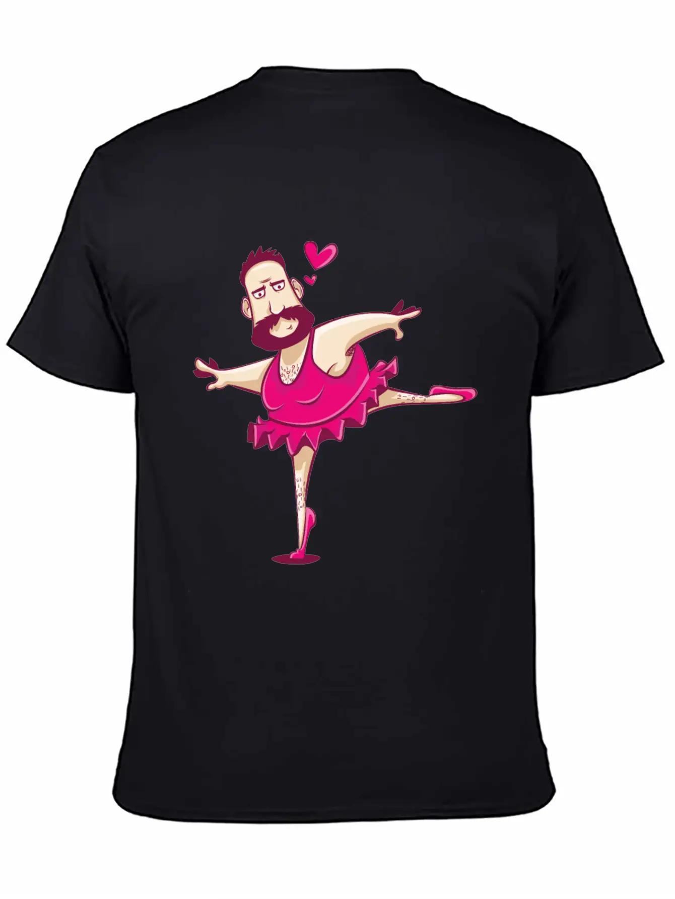Dancing Ballerina Man Funny Ballet Fathers Day Essential Cotton Tee For Daily Outfits – Unisex Style