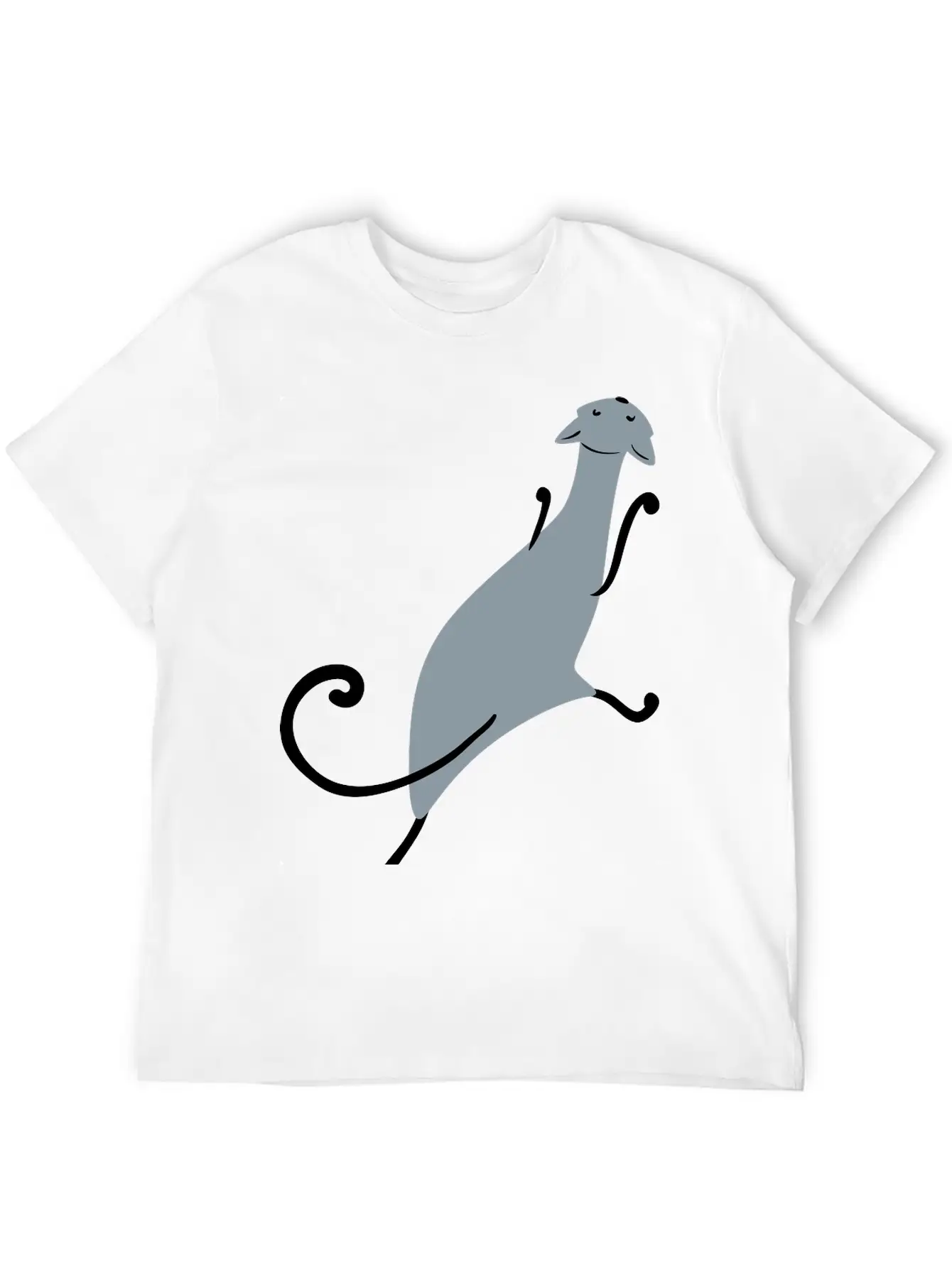 Dancing Cat Unisex Casual T-Shirt – Clean Design For Daily Comfort