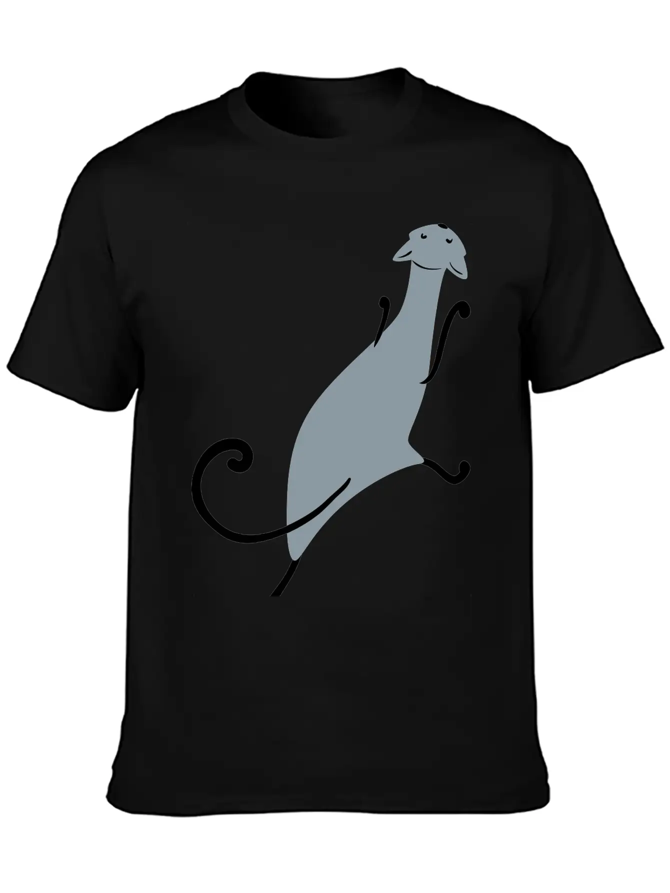 Dancing Cat Unisex Casual T-Shirt – Clean Design For Daily Comfort