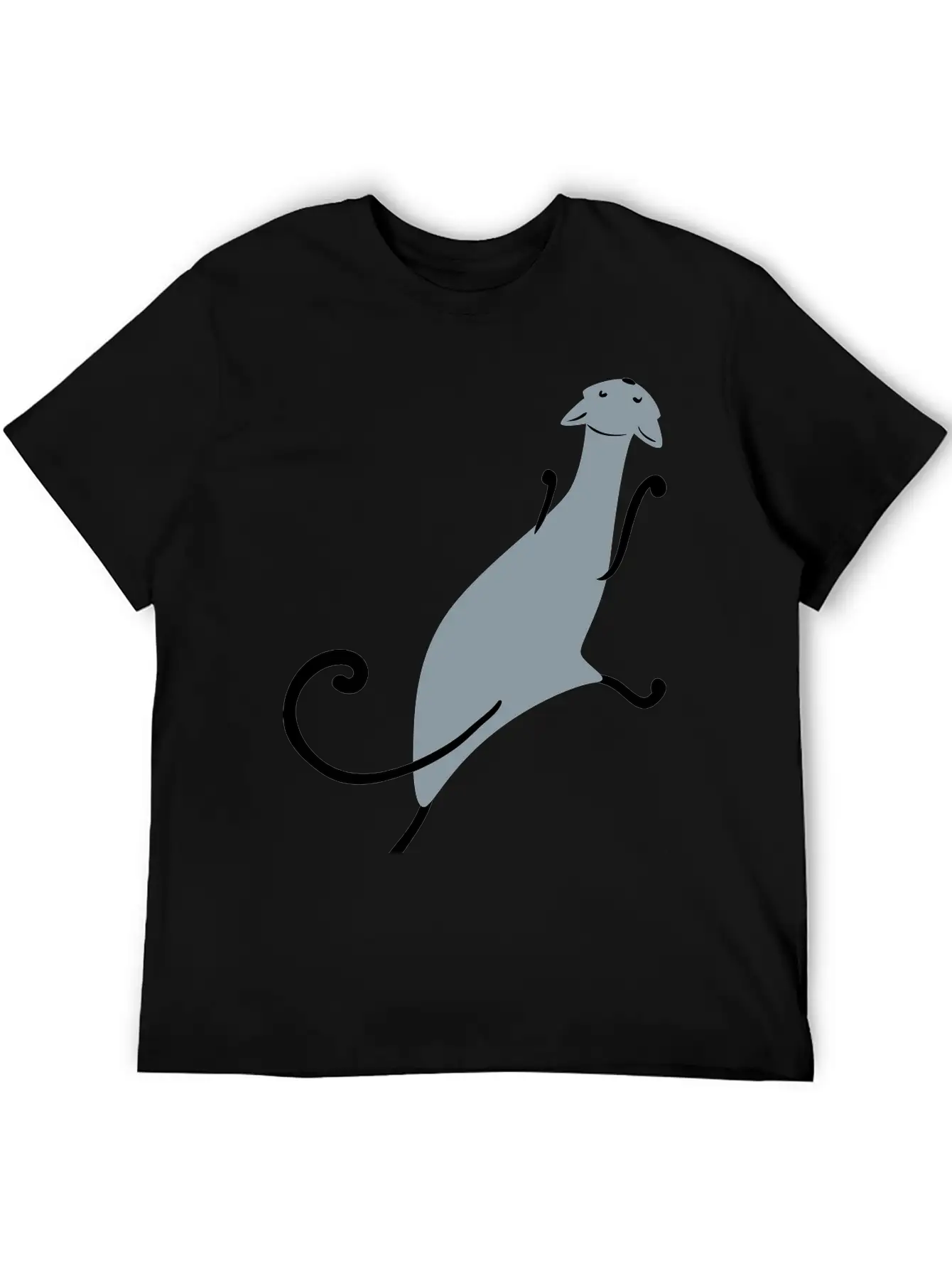 Dancing Cat Unisex Casual T-Shirt – Clean Design For Daily Comfort