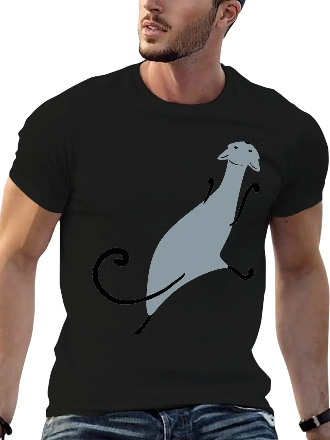 Dancing Cat Unisex Casual T-Shirt – Clean Design For Daily Comfort