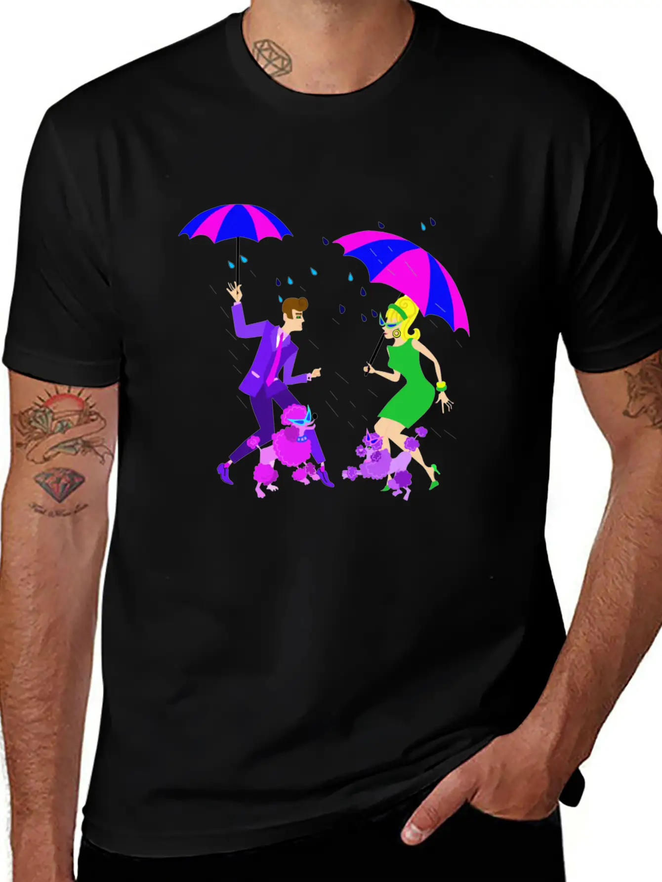 Dancing In The Rain Stylish Everyday T-Shirt – Unisex Basic Cotton Tee