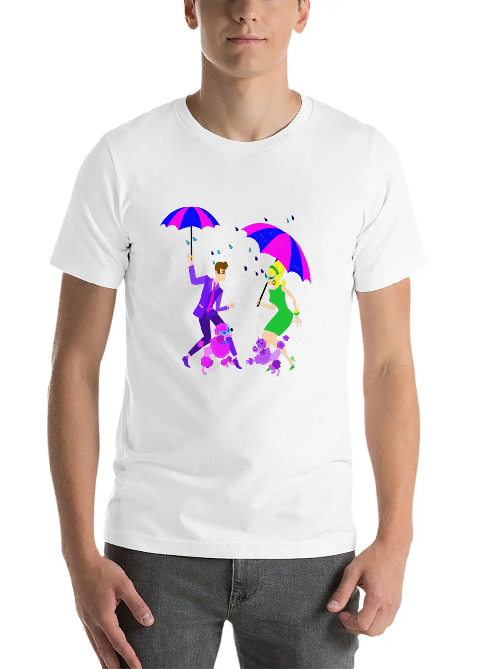 Dancing In The Rain Stylish Everyday T-Shirt – Unisex Basic Cotton Tee
