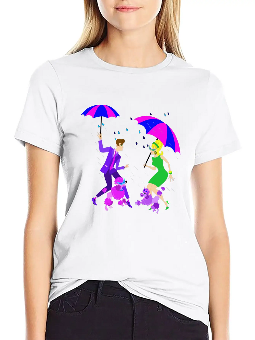 Dancing In The Rain Stylish Everyday T-Shirt – Unisex Basic Cotton Tee