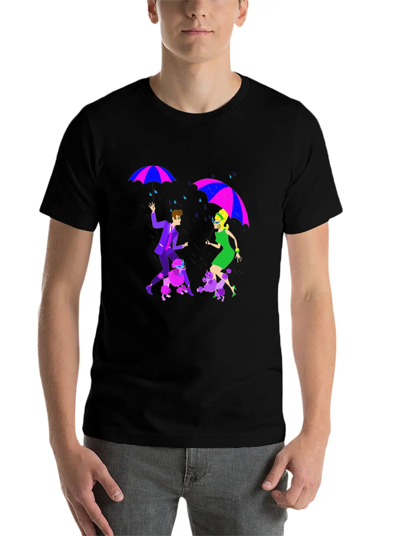 Dancing In The Rain Stylish Everyday T-Shirt – Unisex Basic Cotton Tee