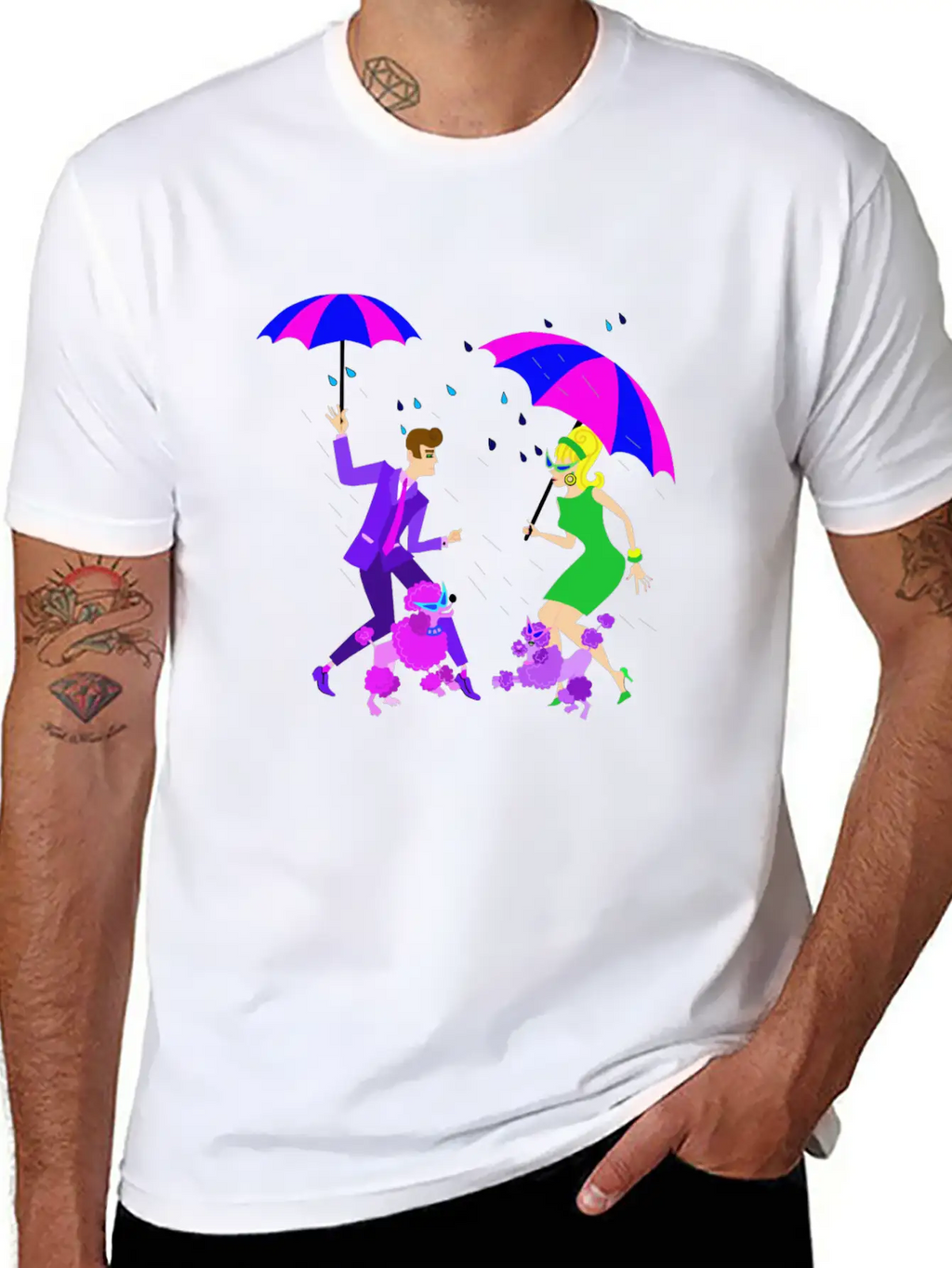 Dancing In The Rain Stylish Everyday T-Shirt – Unisex Basic Cotton Tee