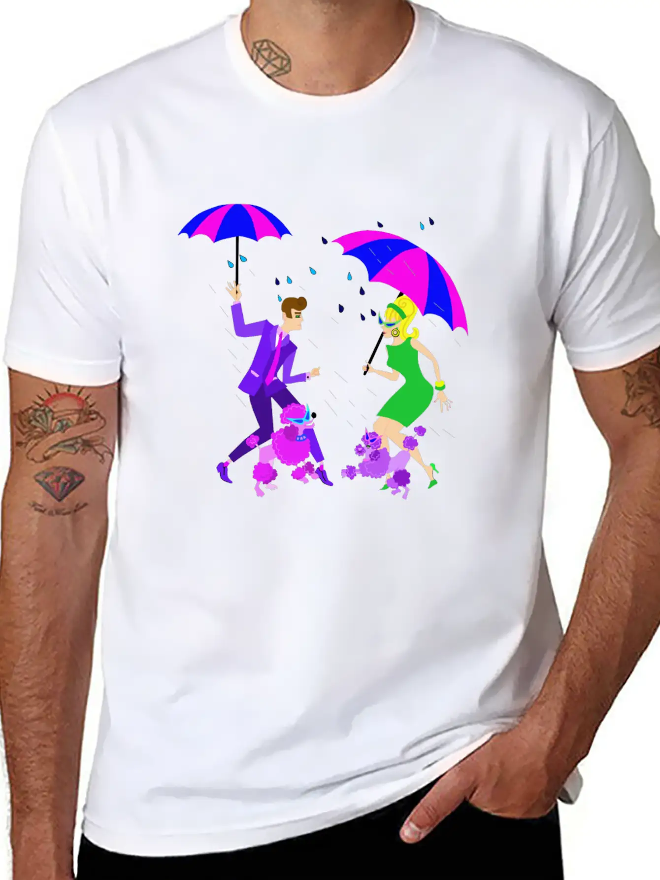 Dancing In The Rain Stylish Everyday T-Shirt – Unisex Basic Cotton Tee