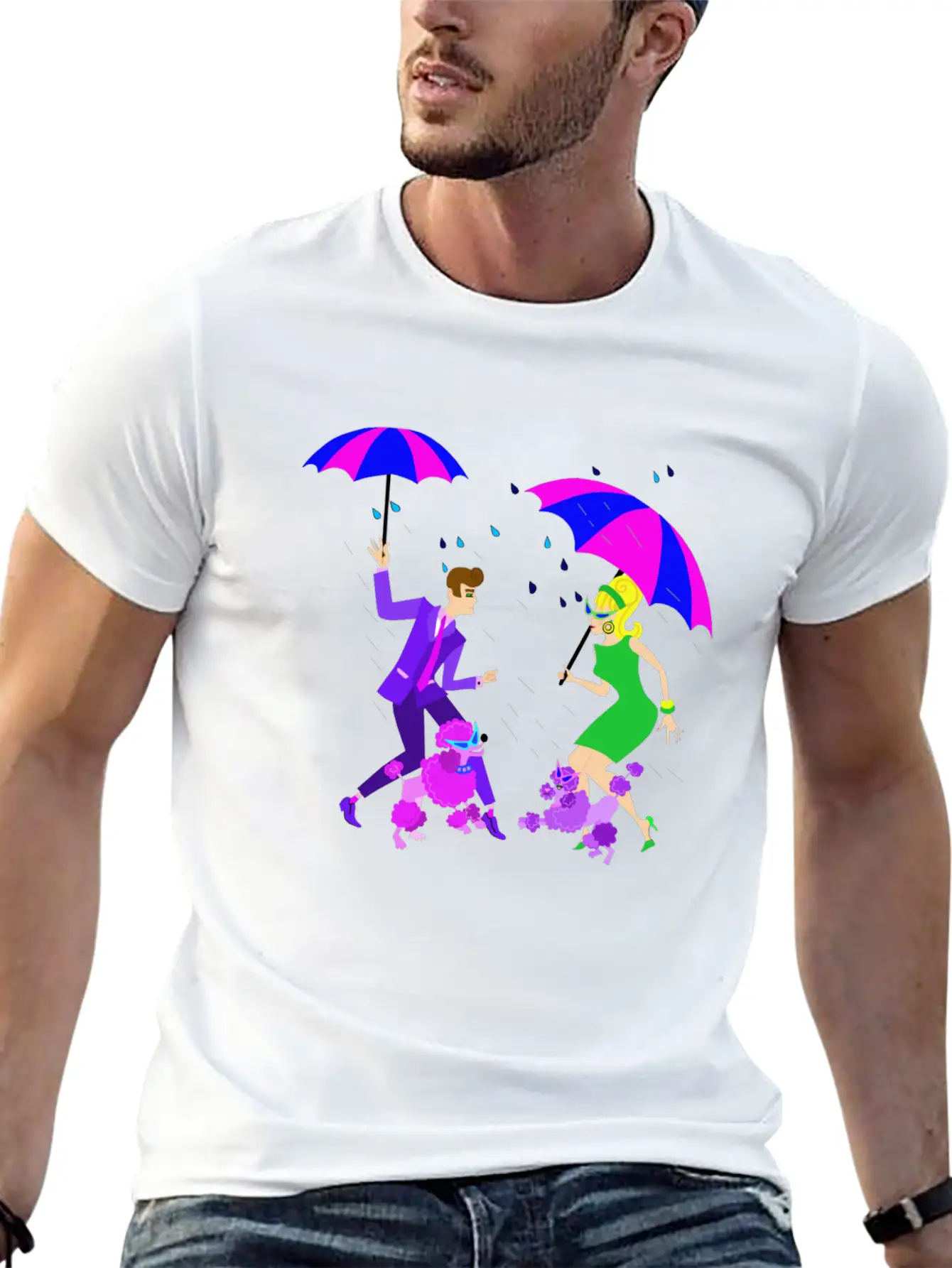 Dancing In The Rain Stylish Everyday T-Shirt – Unisex Basic Cotton Tee