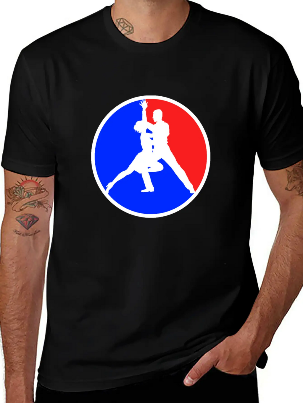 Dancing Logo Stylish Everyday T-Shirt – Unisex Basic Cotton Tee