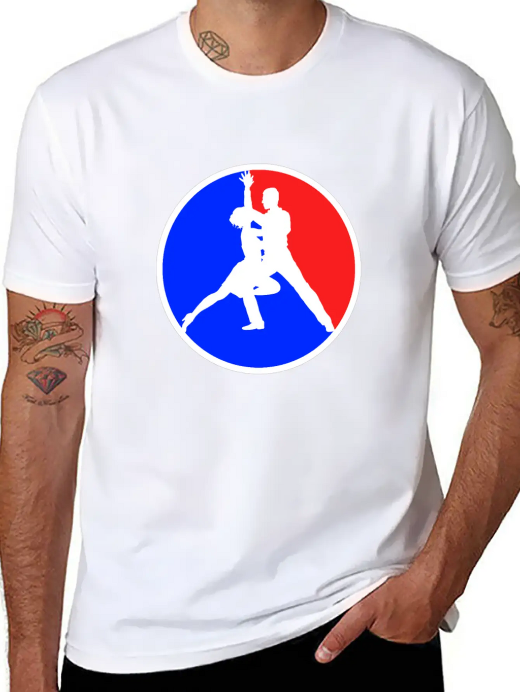 Dancing Logo Stylish Everyday T-Shirt – Unisex Basic Cotton Tee