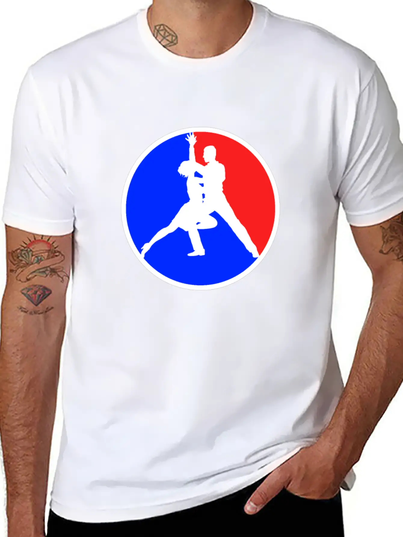 Dancing Logo Stylish Everyday T-Shirt – Unisex Basic Cotton Tee