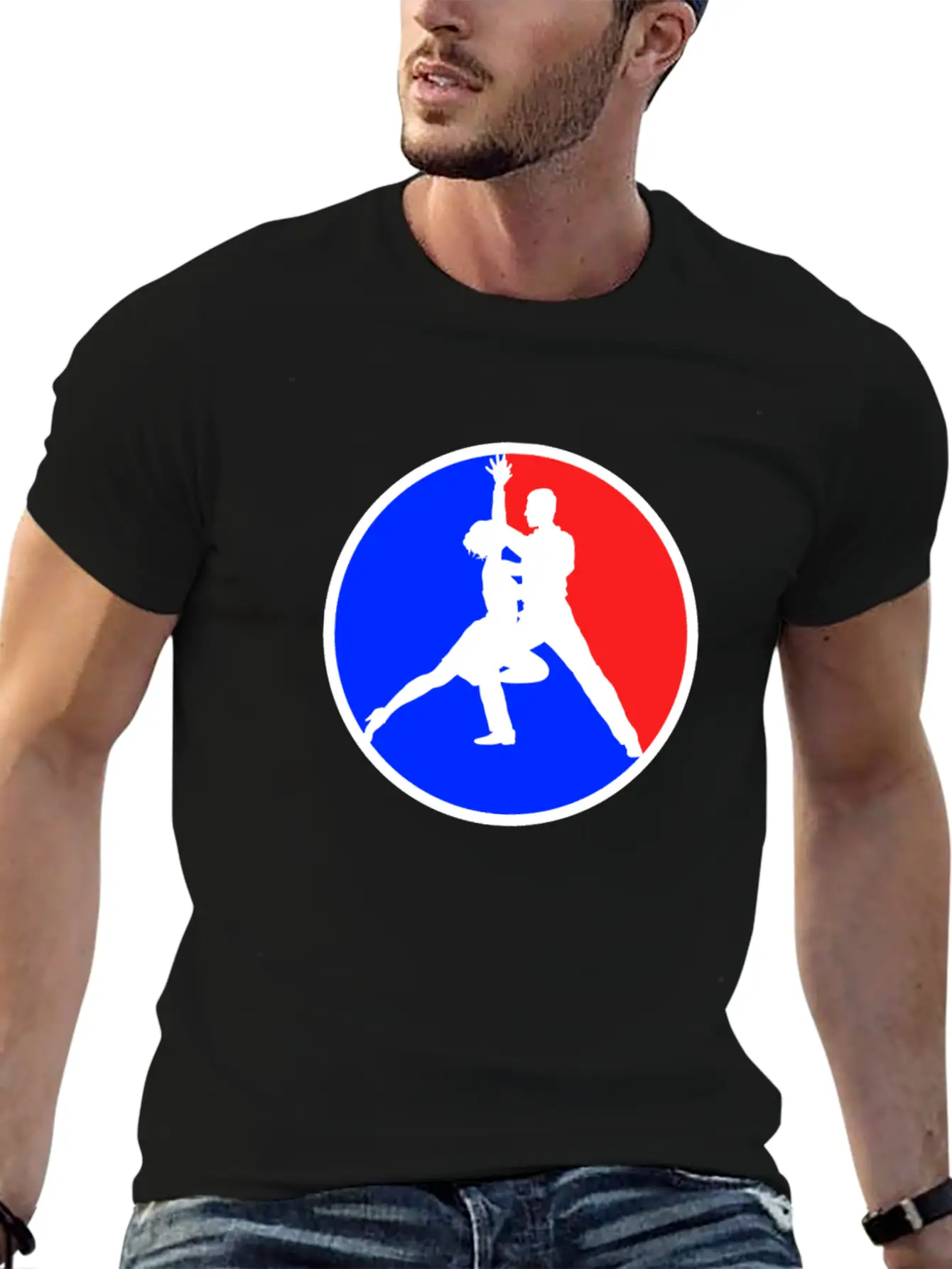 Dancing Logo Stylish Everyday T-Shirt – Unisex Basic Cotton Tee