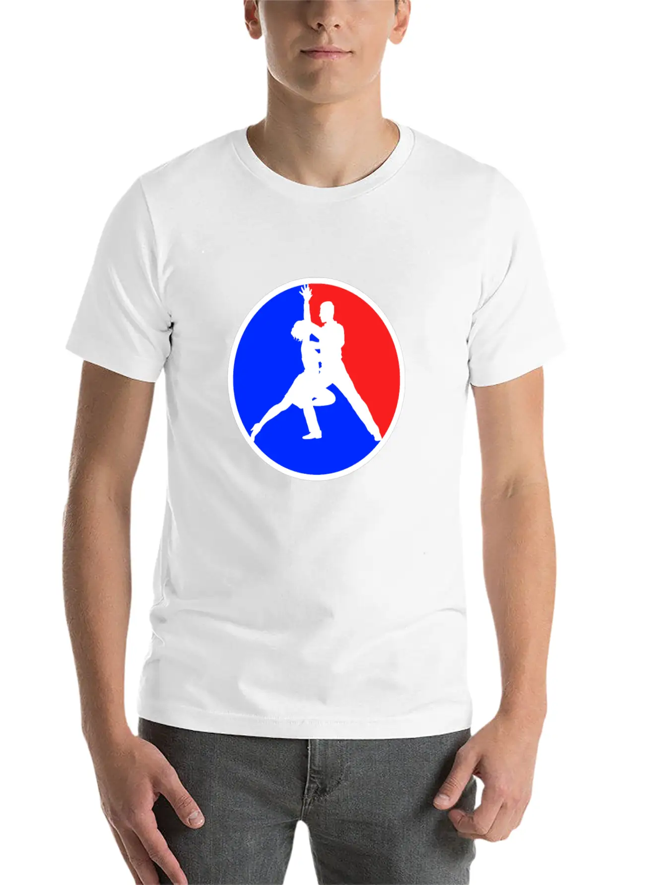 Dancing Logo Stylish Everyday T-Shirt – Unisex Basic Cotton Tee