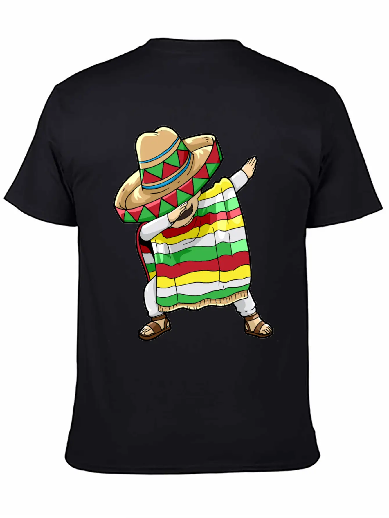 Dancing Mexican Breathable Soft Cotton T-Shirt – Timeless Casual Look