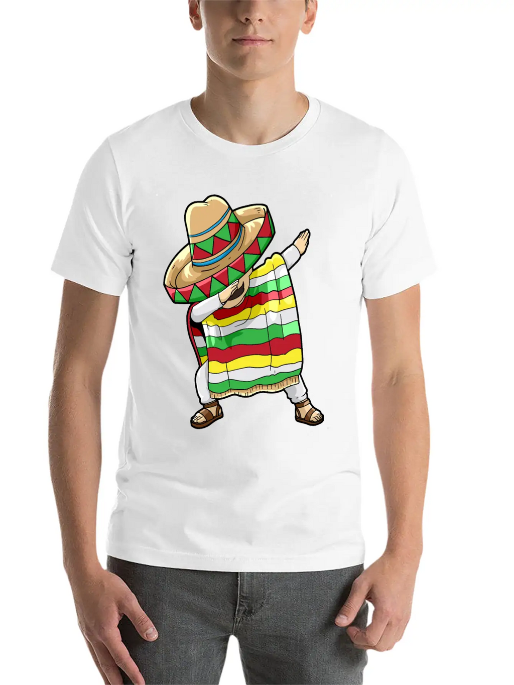 Dancing Mexican Breathable Soft Cotton T-Shirt – Timeless Casual Look