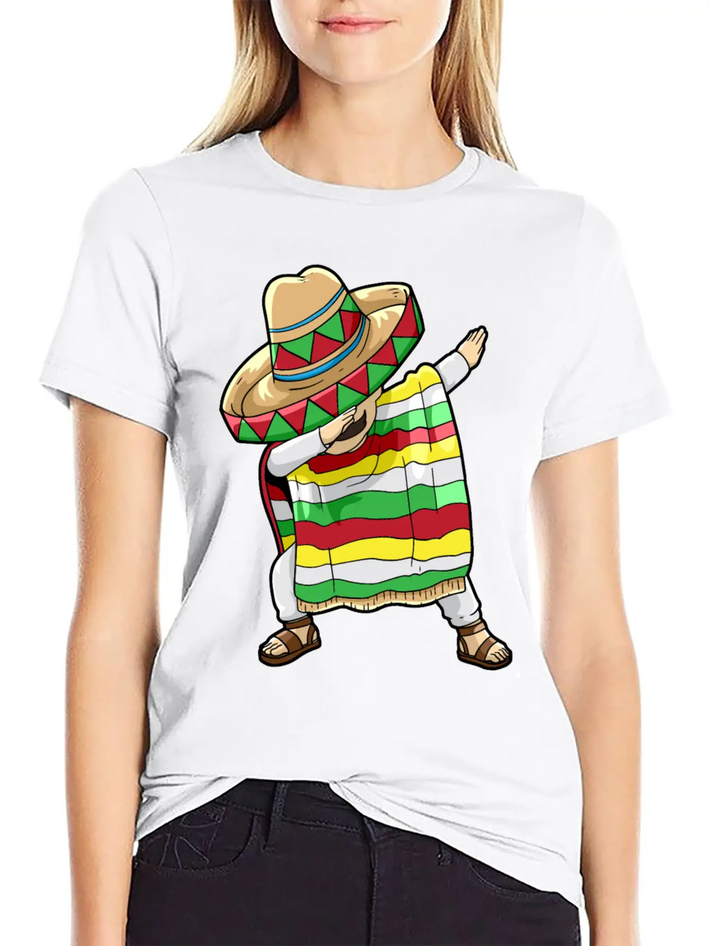 Dancing Mexican Breathable Soft Cotton T-Shirt – Timeless Casual Look