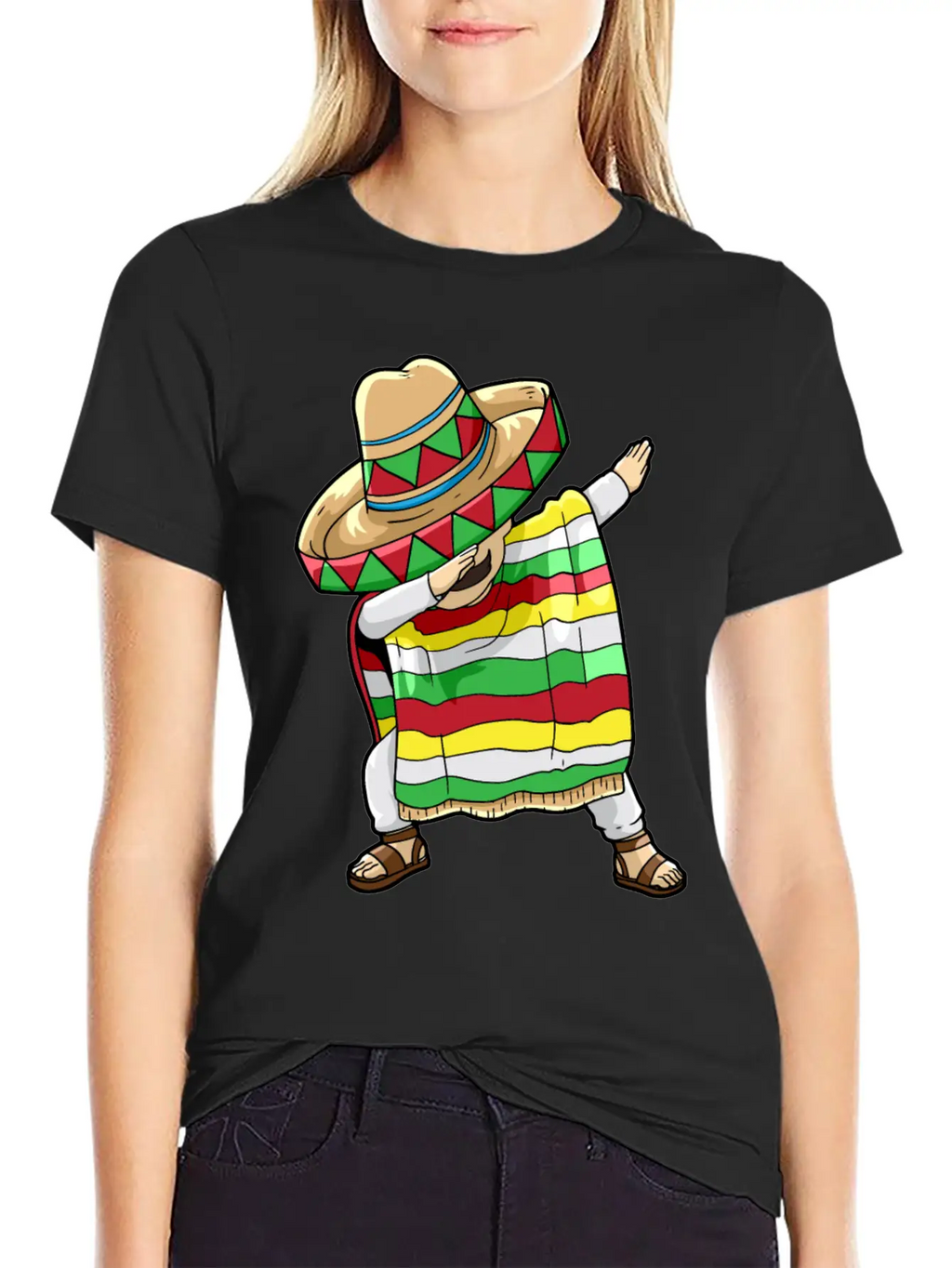 Dancing Mexican Breathable Soft Cotton T-Shirt – Timeless Casual Look