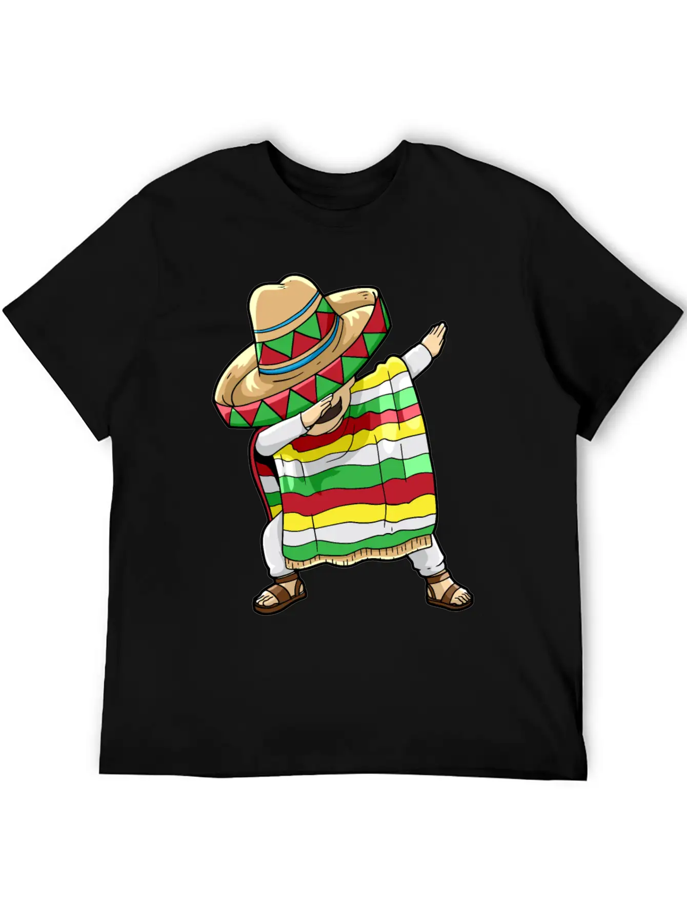 Dancing Mexican Breathable Soft Cotton T-Shirt – Timeless Casual Look