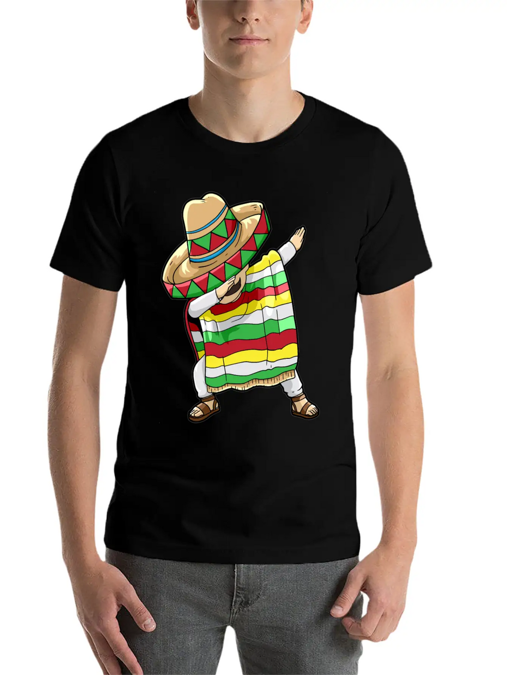 Dancing Mexican Breathable Soft Cotton T-Shirt – Timeless Casual Look