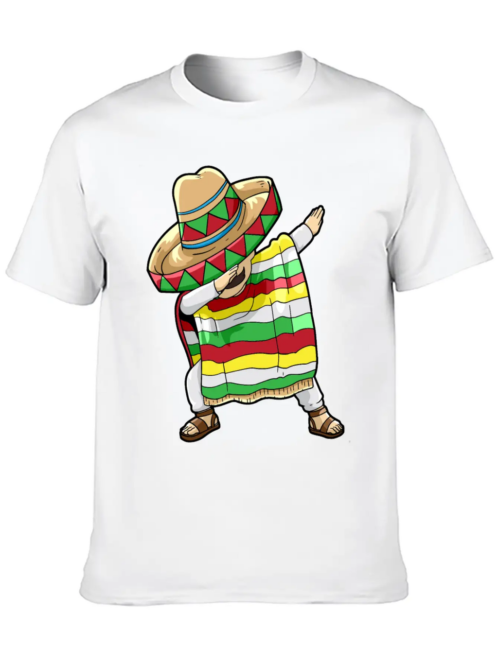 Dancing Mexican Breathable Soft Cotton T-Shirt – Timeless Casual Look