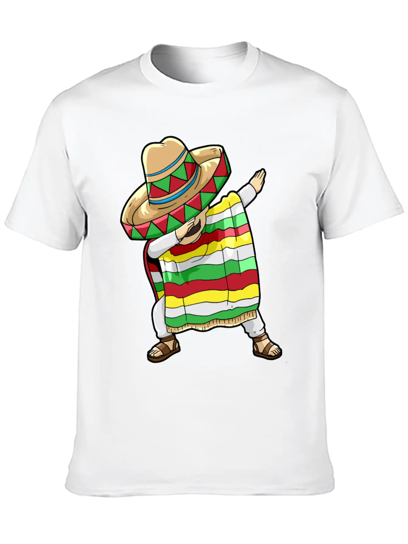 Dancing Mexican Breathable Soft Cotton T-Shirt – Timeless Casual Look