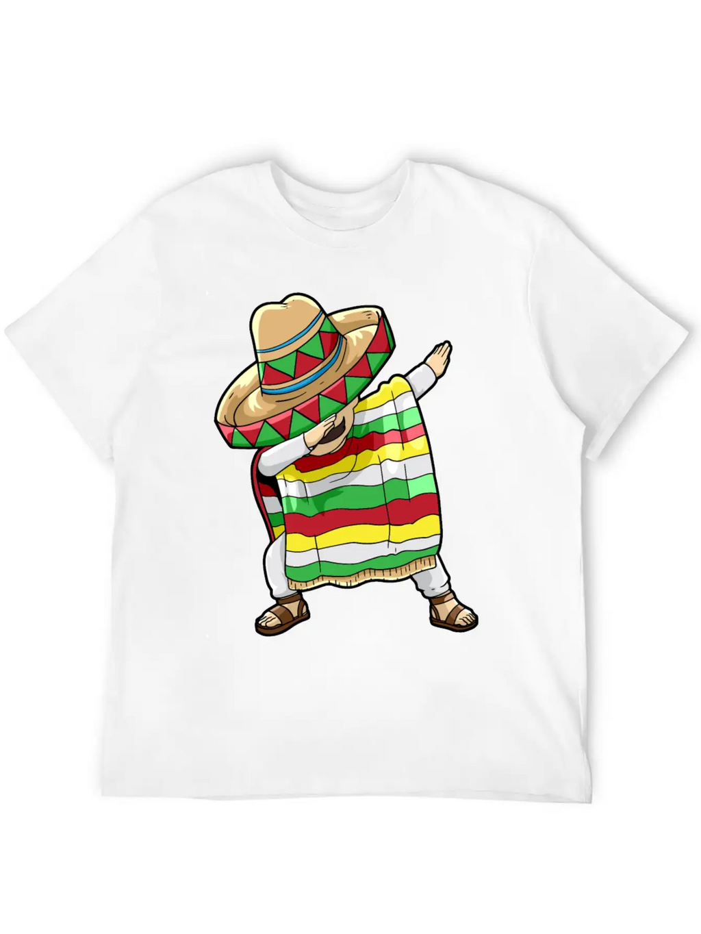 Dancing Mexican Breathable Soft Cotton T-Shirt – Timeless Casual Look