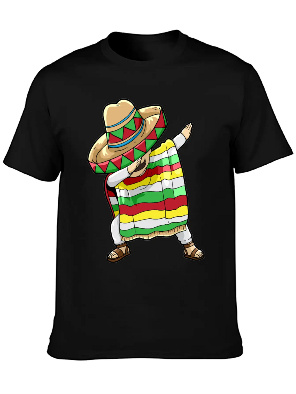 Dancing Mexican Breathable Soft Cotton T-Shirt – Timeless Casual Look