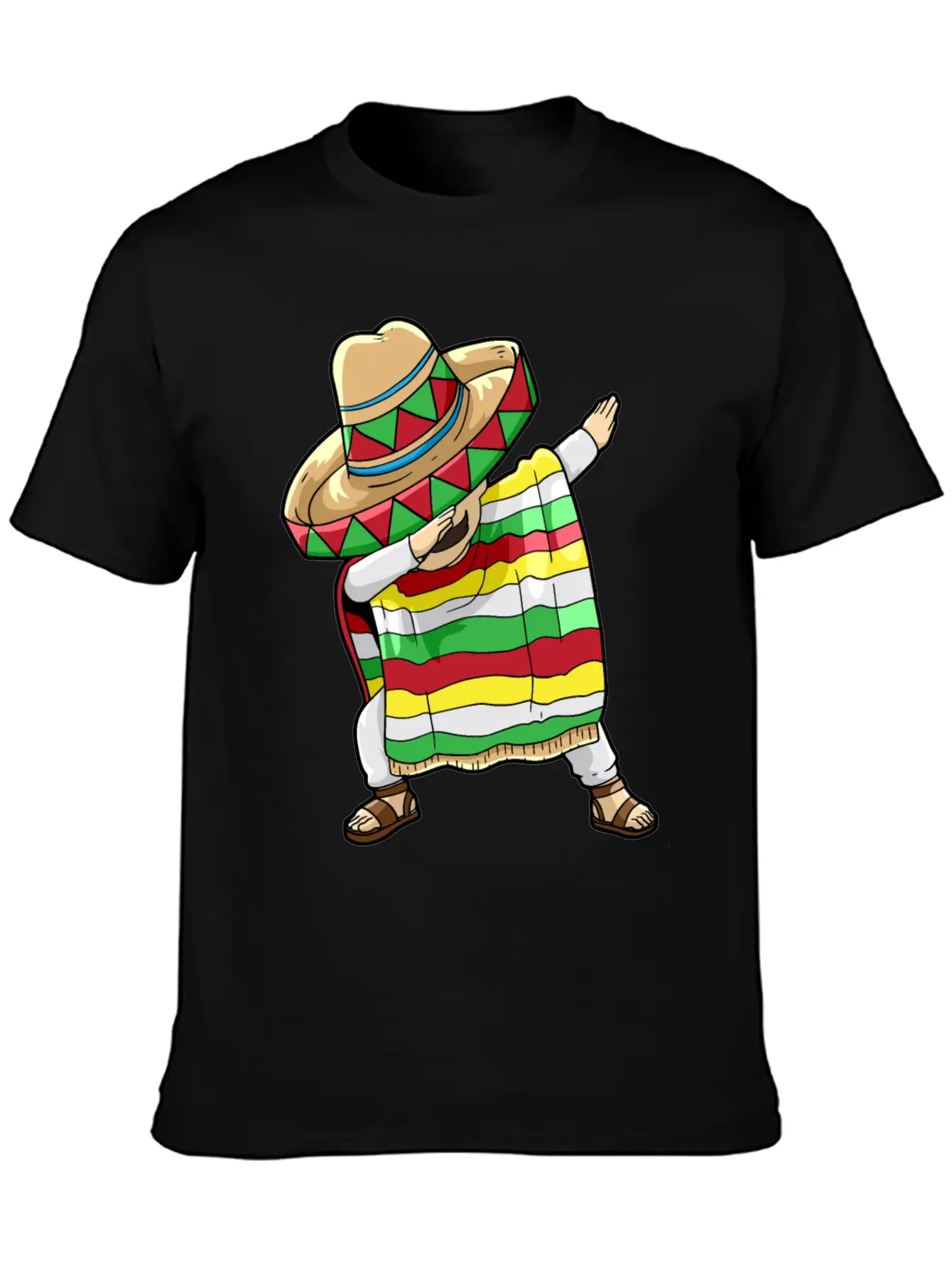 Dancing Mexican Breathable Soft Cotton T-Shirt – Timeless Casual Look