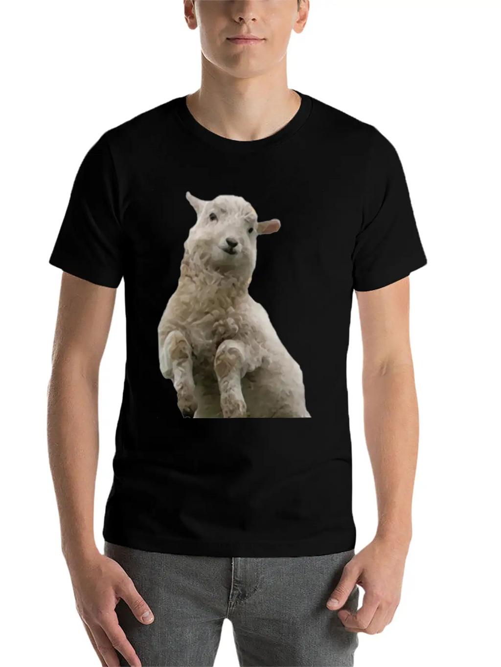 Dancing Sheep Classic Cotton Tee – Unisex Comfort For Any Season