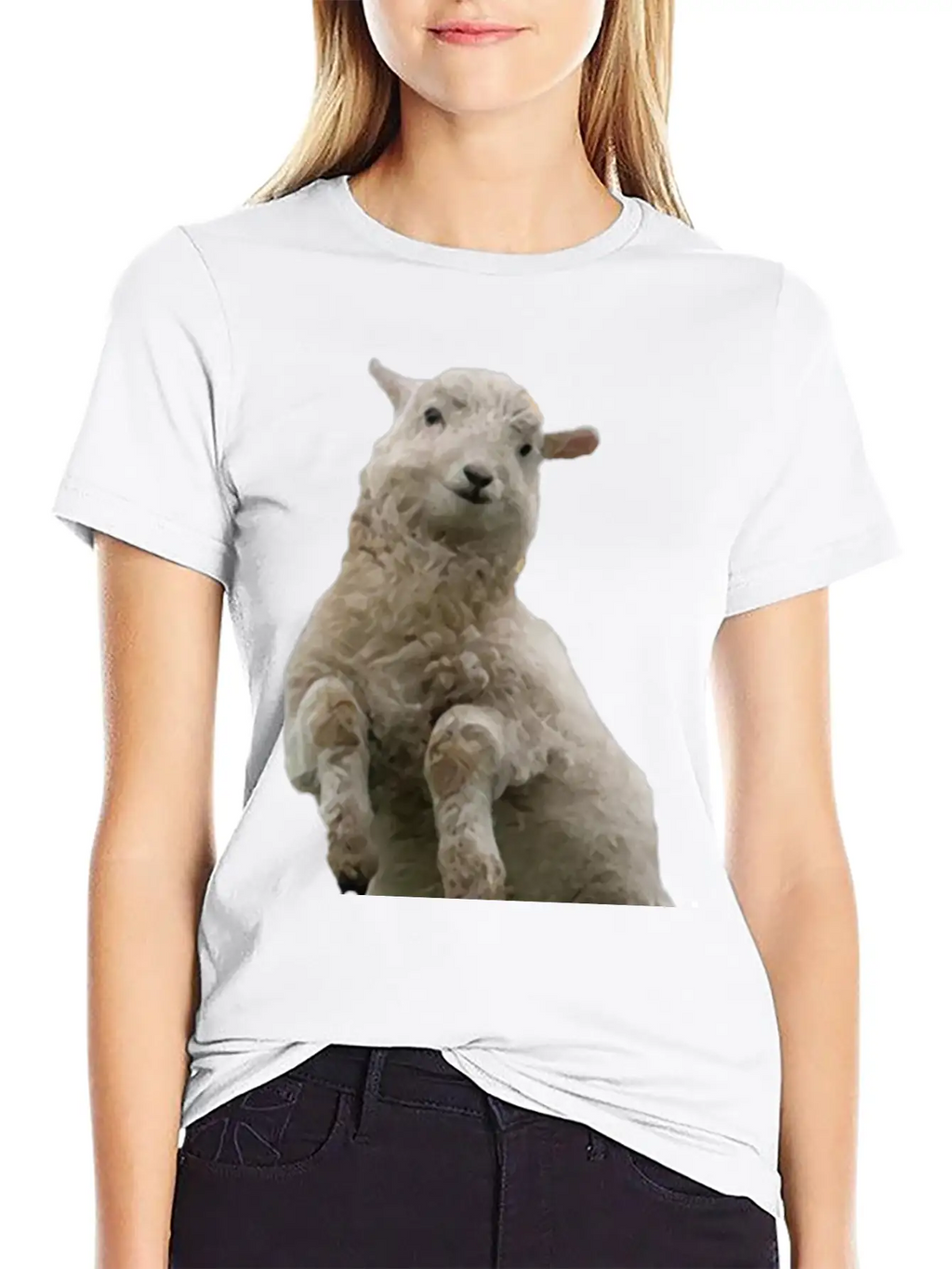 Dancing Sheep Classic Cotton Tee – Unisex Comfort For Any Season