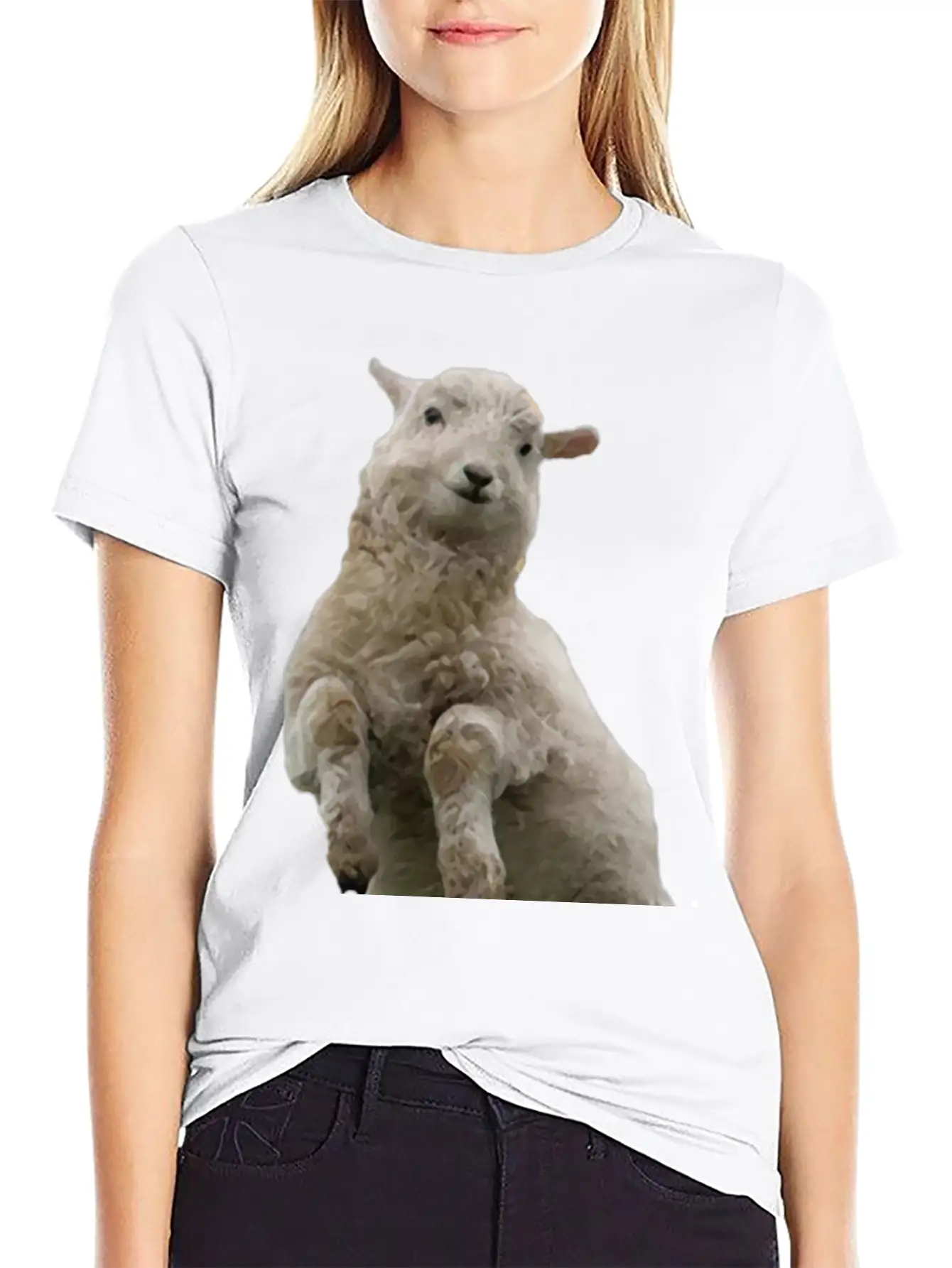 Dancing Sheep Classic Cotton Tee – Unisex Comfort For Any Season